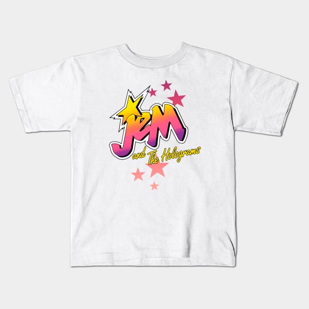 Jem and The holograms logo Kids T-Shirt by OniSide